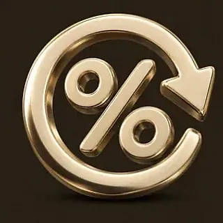Gold percent symbol — Mafia 77777