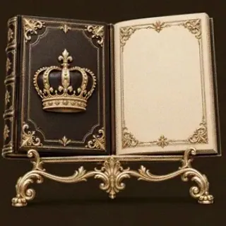 Ornate open book — Mafia 77777
