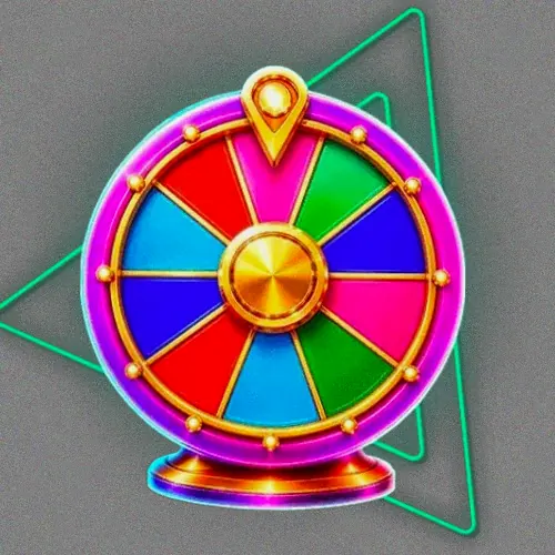 Colourful prize wheel