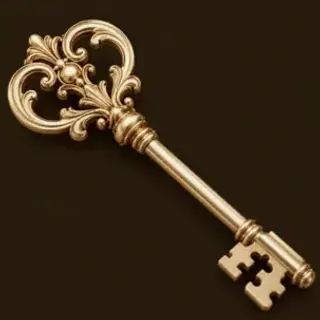 Ornate antique key — Mafia 77777